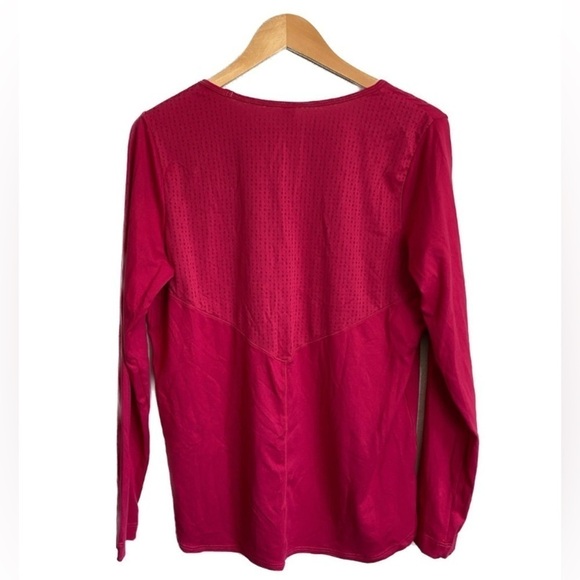 Lolë Kuma Top Side Slits Mesh Reflective Running Outdoor Long Sleeve Size Large - Picture 2 of 12